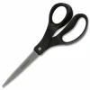 Fiskars Scissors, 8" Long, Straight Black Handle