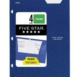 Five Star 4-Pocket Paper Folder