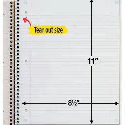 Five Star Wire-Bound Notebook, 8-1/2