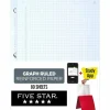 Five Star Reinforced Graph-Ruled Filler Paper