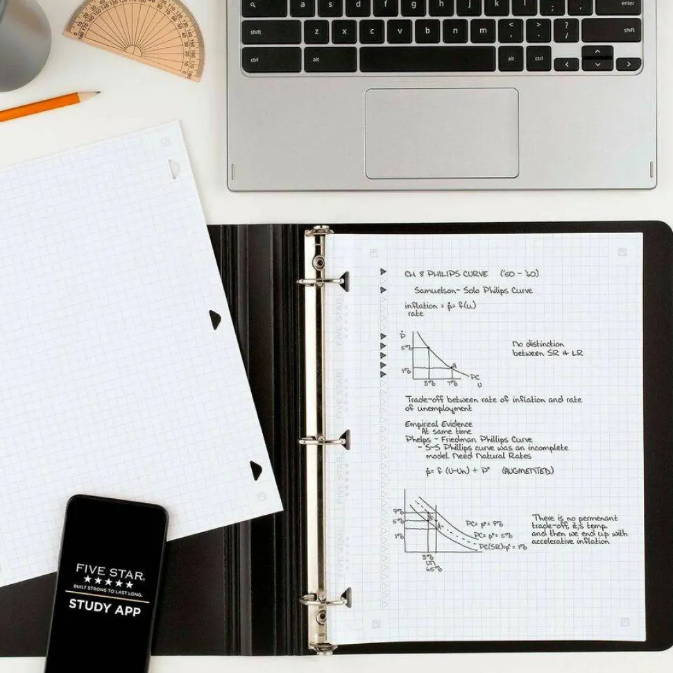 Five Star Reinforced Graph-Ruled Filler Paper