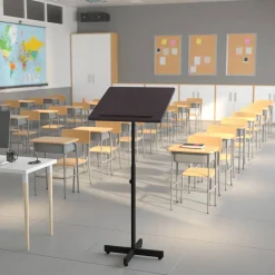 Flash Furniture Adjustable Height Metal Lectern [XU-LECTERN-ADJ-GG]