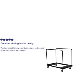 Flash Furniture Black Steel Folding Table Dolly for Round Folding Tables [NG-DY60-GG]