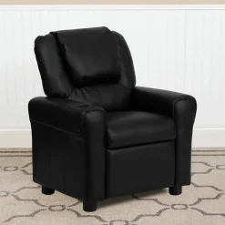 Flash Furniture Contemporary Kids Recliner with Cup Holder and Headrest