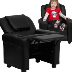 Flash Furniture Contemporary Kids Recliner with Cup Holder and Headrest
