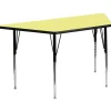 Flash Furniture Height Adjustable Trapezoid Activity Table