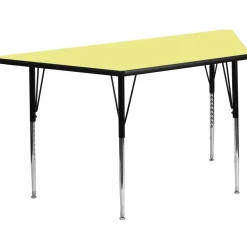 Flash Furniture Height Adjustable Trapezoid Activity Table