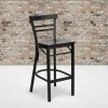 Flash Furniture HERCULES Series Ladder Back Barstool