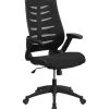 Flash Furniture High Back Designer Mesh Office Chair with Height Adjustable Flip-Up Arms