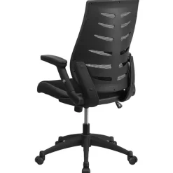 Flash Furniture High Back Designer Mesh Office Chair with Height Adjustable Flip-Up Arms