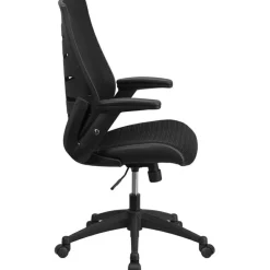 Flash Furniture High Back Designer Mesh Office Chair with Height Adjustable Flip-Up Arms