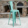Flash Furniture 30'' High Indoor-Outdoor Barstool with Back