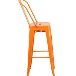 Flash Furniture 30'' High Indoor-Outdoor Barstool with Back