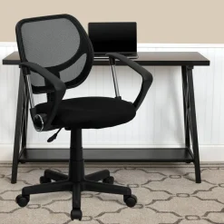 Flash Furniture Mid-Back Mesh Task Chair with Arms