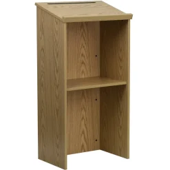 Flash Furniture Oak Stand-Up Lectern