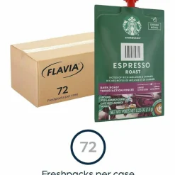 Flavia Freshpack Starbucks Espresso Dark Roast Coffee
