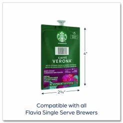 FLAVIA Starbucks Caffe Verona Coffee Freshpack, 76/Carton