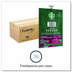 FLAVIA Starbucks Caffe Verona Coffee Freshpack, 76/Carton