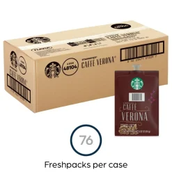Flavia Starbucks Caffé Verona Coffee Freshpacks, Dark Roast, 0.32 Oz, Case Of 76 Freshpacks