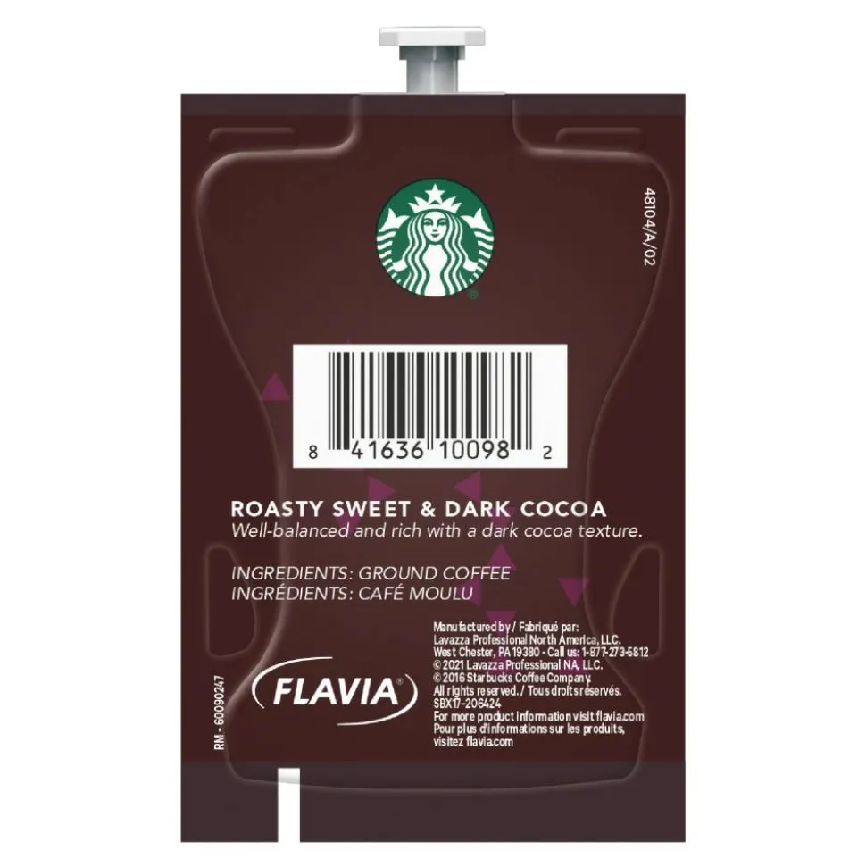 Flavia Starbucks Caffé Verona Coffee Freshpacks, Dark Roast, 0.32 Oz, Case Of 76 Freshpacks