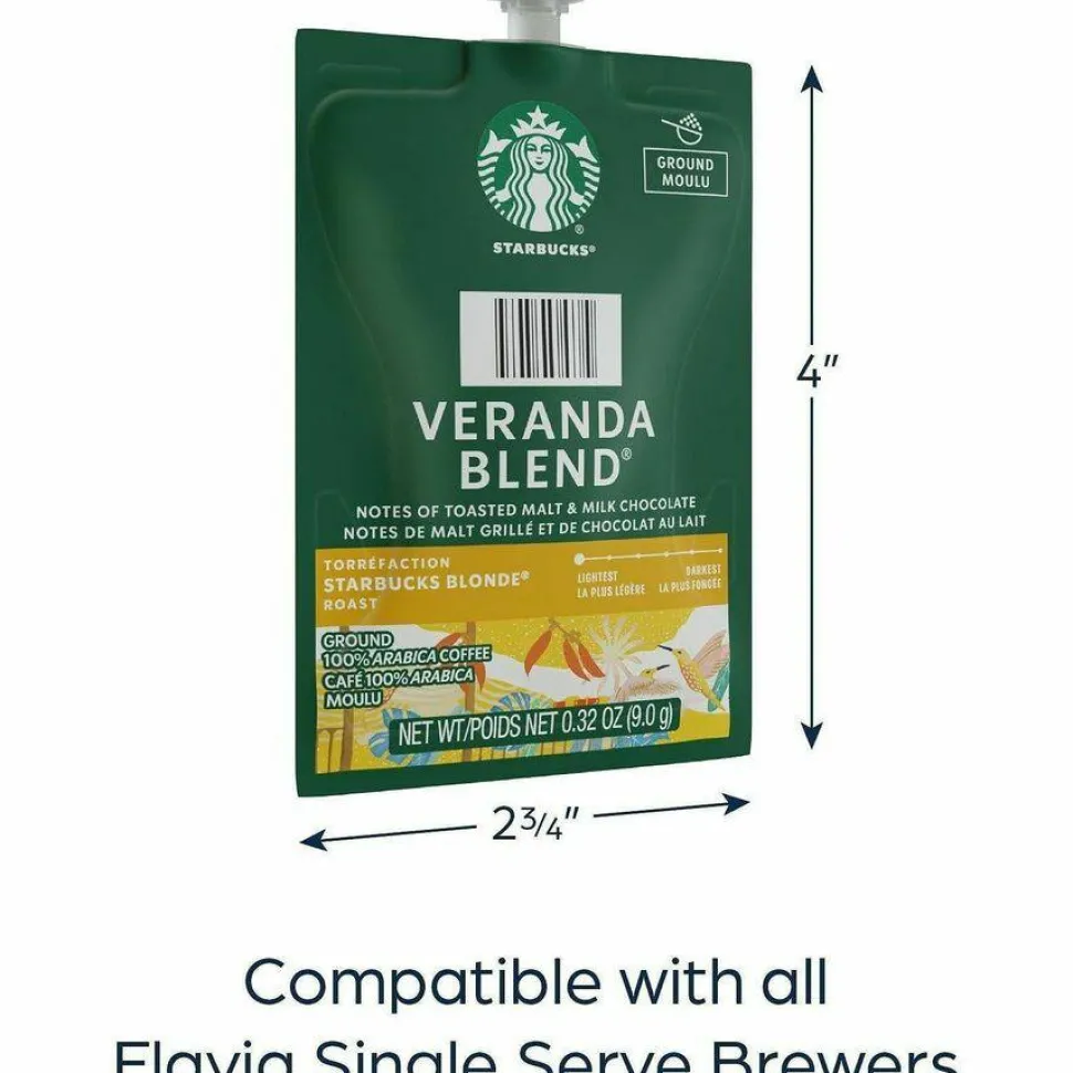 FLAVIA Starbucks Veranda Blend Coffee Freshpack, 76/Carton