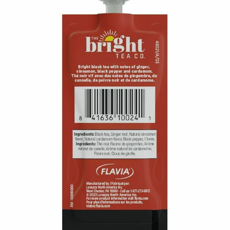 FLAVIA The Bright Tea Co. Chai Spice Black Tea Freshpack, 100/Carton