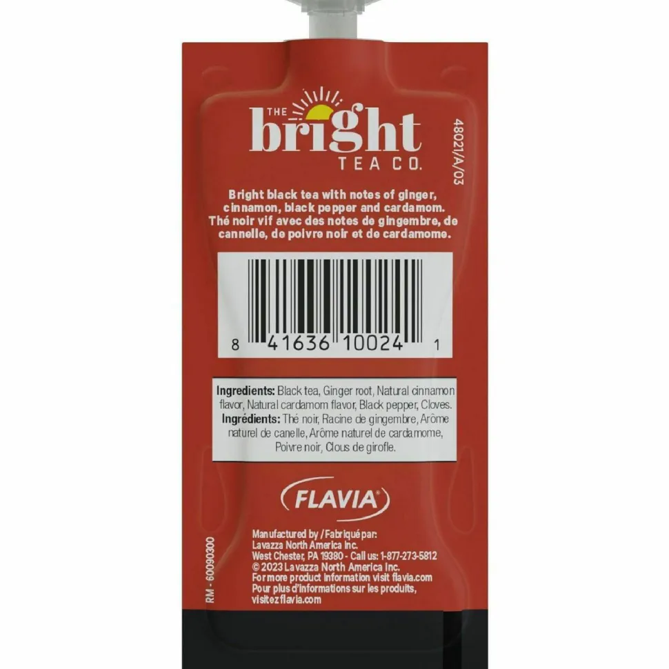 FLAVIA The Bright Tea Co. Chai Spice Black Tea Freshpack, 100/Carton