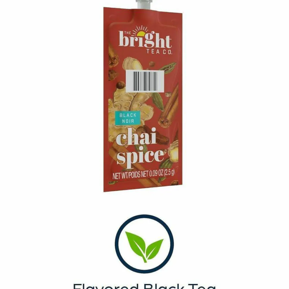 FLAVIA The Bright Tea Co. Chai Spice Black Tea Freshpack, 100/Carton