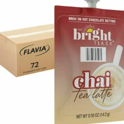 FLAVIA The Bright Tea Co. Chai Tea Latte Freshpack, 72/Carton