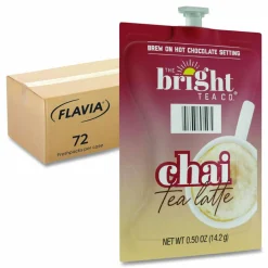 FLAVIA The Bright Tea Co. Chai Tea Latte Freshpack, 72/Carton