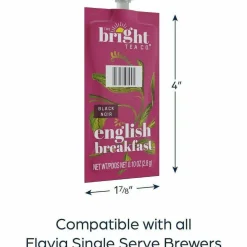 FLAVIA The Bright Tea Co. English Breakfast Black Tea Freshpack, 100/Carton