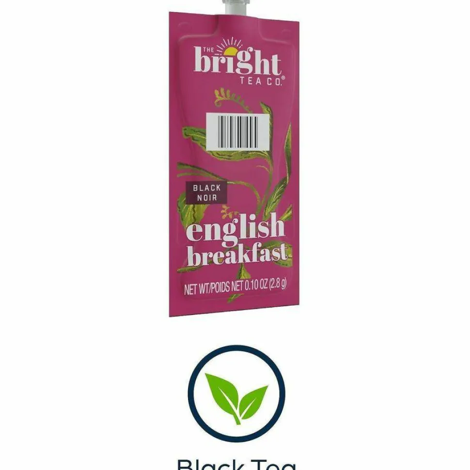 FLAVIA The Bright Tea Co. English Breakfast Black Tea Freshpack, 100/Carton