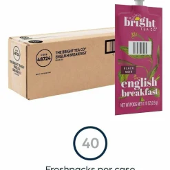FLAVIA The Bright Tea Co. English Breakfast Black Tea Freshpack, 40/Carton