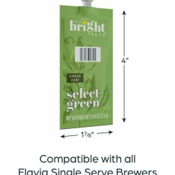FLAVIA The Bright Tea Co. Select Green Tea Freshpack, 100/Carton