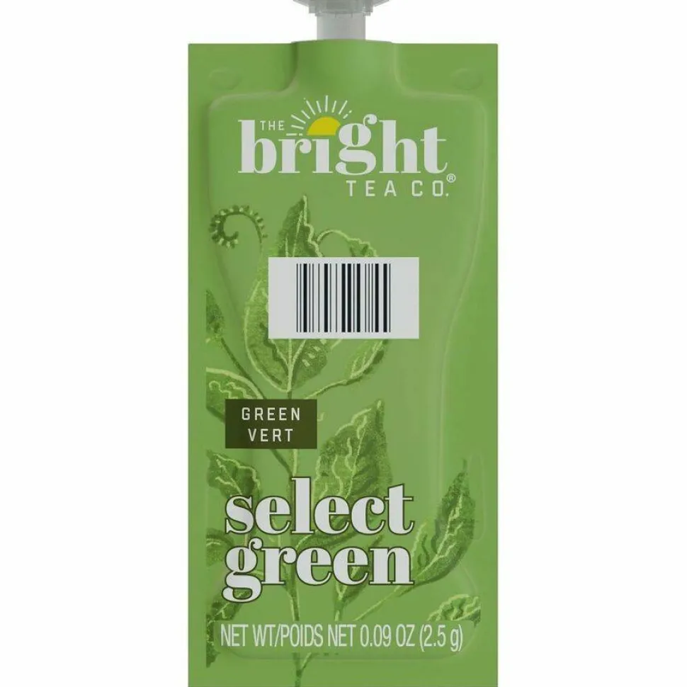 FLAVIA The Bright Tea Co. Select Green Tea Freshpack, 100/Carton