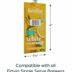 FLAVIA The Bright Tea Co. White with Orange Tea Freshpack, 100/Carton