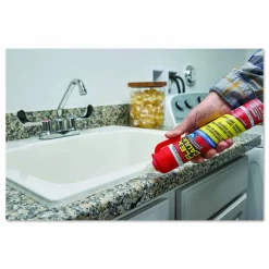 Flex Seal Products Flex Caulk Hi-Performance Silicone Caulk, 6.5 oz Aerosol Can, Dries Clear, 4/Carton