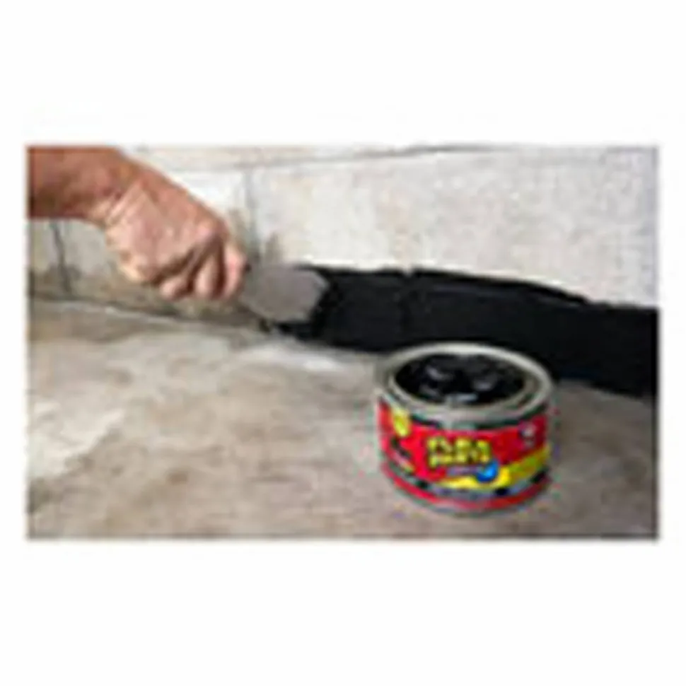 Flex Seal Products Flex Paste Super Thick Rubberized Paste, 1 lb Can, Dries Black, 4/Carton