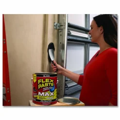 Flex Seal Products Flex Paste Super Thick Rubberized Paste Max, 12 lb Can, Dries Black, 2/Carton