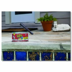Flex Seal Products Flex Paste Super Thick Rubberized Paste, 1 lb Can, Dries Clear, 4/Carton