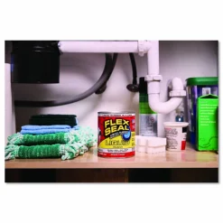 Flex Seal Products Flex Seal Liquid Rubber Sealant Coating Liquid, 32 oz Can, Dries Clear, 6/Carton