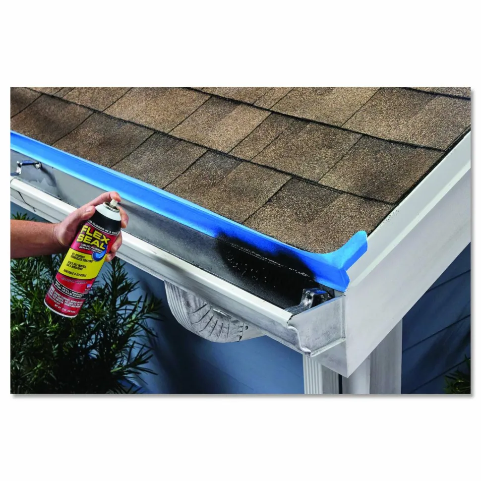 Flex Seal Products Flex Seal Liquid Rubber Sealant Coating Aerosol, 14 oz Aerosol Can, Dries Terra Cotta, 6/Carton