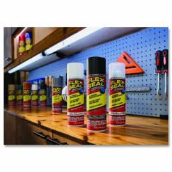 Flex Seal Products Flex Seal Liquid Rubber Sealant Coating Aerosol, 14 oz Aerosol Can, Dries Gray, 6/Carton