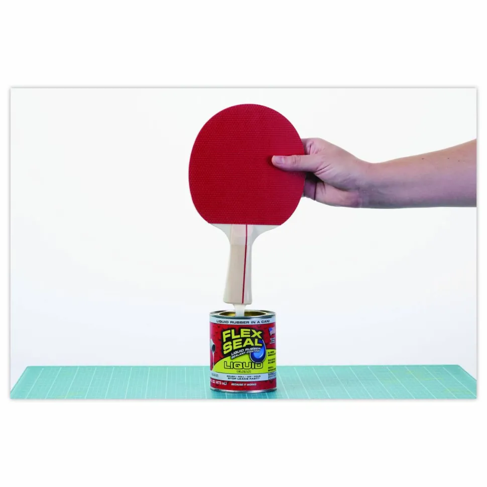 Flex Seal Products Flex Seal Liquid Rubber Sealant Coating Liquid, 16 oz Can, Dries Clear, 6/Carton