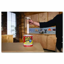 Flex Seal Products Flex Seal Liquid Rubber Sealant Coating Liquid, 1 gal Can, Dries White, 2/Carton