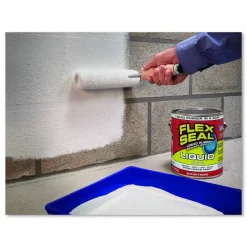 Flex Seal Products Flex Seal Liquid Rubber Sealant Coating Liquid, 1 gal Can, Dries White, 2/Carton