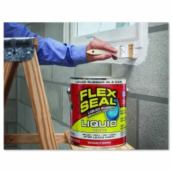 Flex Seal Products Flex Seal Liquid Rubber Sealant Coating Liquid, 1 gal Can, Dries White, 2/Carton