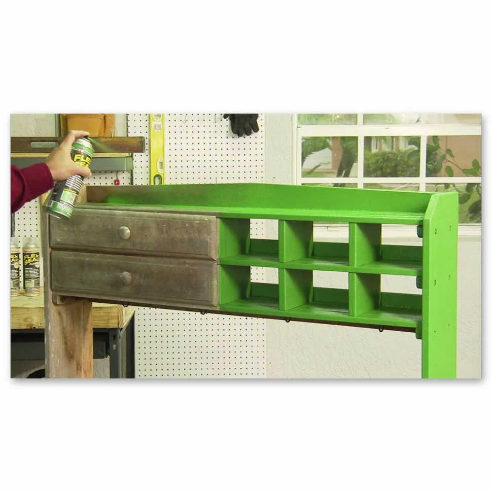 Flex Seal Products Flex Seal Liquid Rubber Sealant Coating Aerosol, 14 oz Aerosol Can, Dries Green, 6/Carton