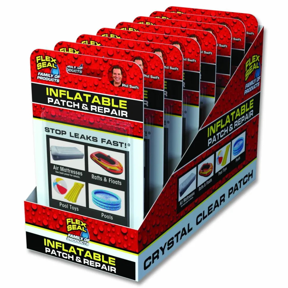 Flex Seal Products Flex Seal Inflatable Patch and Repair, 3" x 4", Clear, 8/Carton