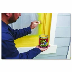 Flex Seal Products Flex Seal Liquid Flood Protection, 28 oz Can, Dries Yellow, 4/Carton
